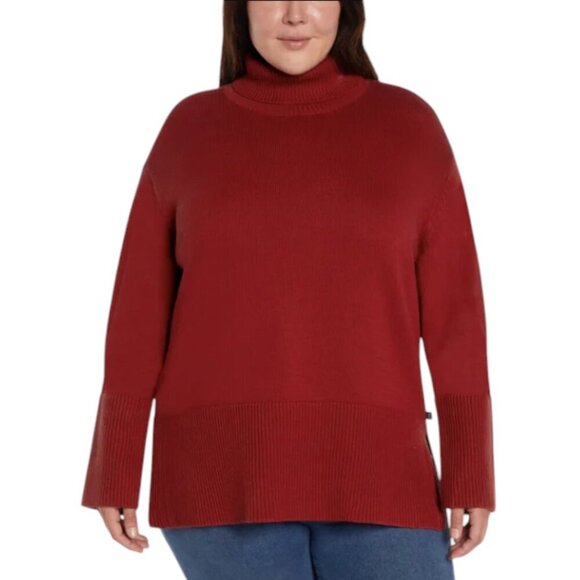 NEW GAP Cotton Turtleneck Sweater | Red - Picture 2 of 10